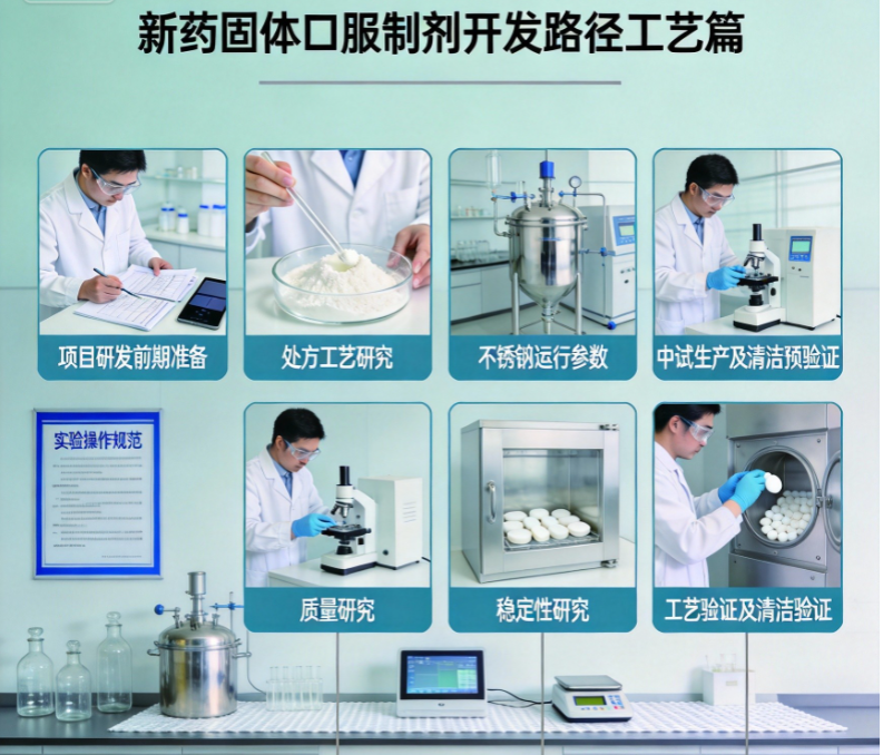 新药固体口服制剂开发路径：工艺篇